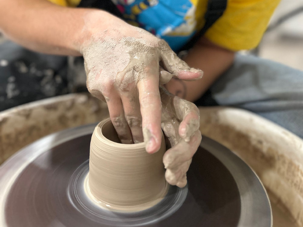 Pottery Lesson at Betsy Mcdaniel Studio